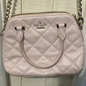 Kate Spade Light Pink Quilted Crossbody Bag